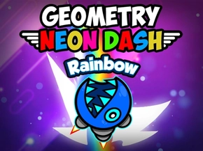 Geometri Neon Dash Gökkuşağı