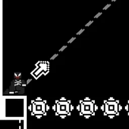 8Bit Siyah İpten Adam