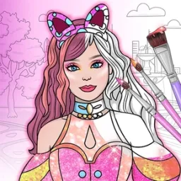 Fashion & Fun: Dress Up and Coloring Combo