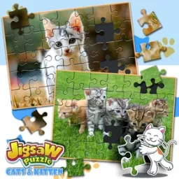 Yapboz Kedi & Yavru Kedi