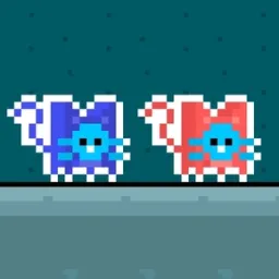 Spacecat Survival: Red vs. Blue