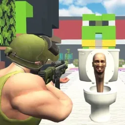Blocky Battle: Skibidi Toilet Shooter