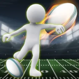 Stickman Ragbi Koşu ve Vuruş
