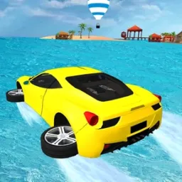 Suda Surf Yapan Araba Oyunu