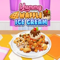 Lezzetli Waffle Dondurma